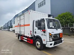 东风多利卡 D6 蓝牌 4 米 2危险品运输车实拍