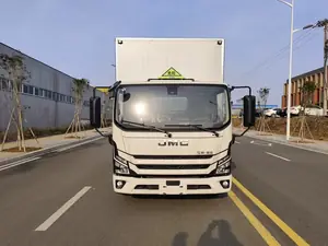 江铃新凯运宽体黄牌5吨四公告危险品运输车实拍